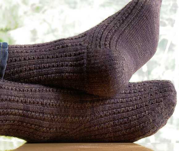 Mens wool socks knitting pattern