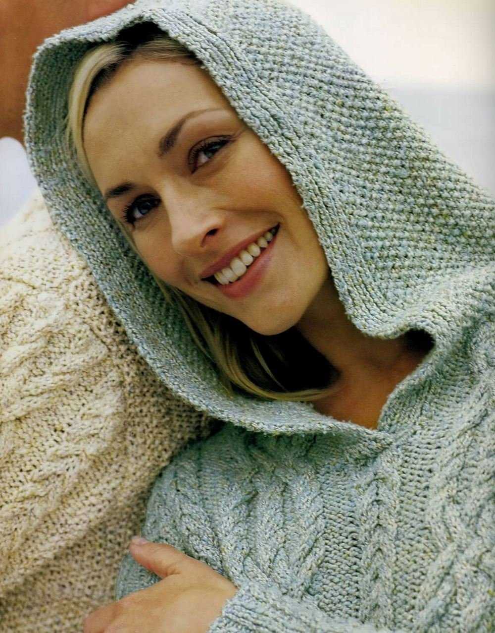 Ladies hoodie knitting pattern free