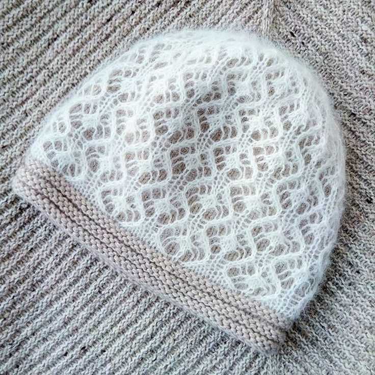 Double layer knitted hat pattern