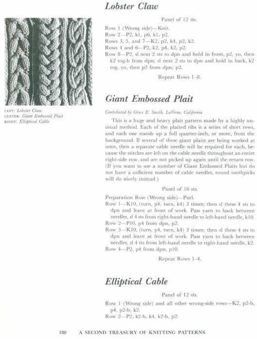 Barbara walker's second treasury of knitting patterns