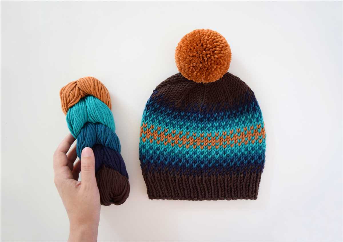 Create your own cozy pom pom hat with this free knitted pattern Free knitted pom pom hat pattern