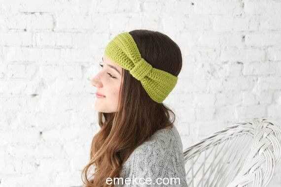 Knit headband bow pattern