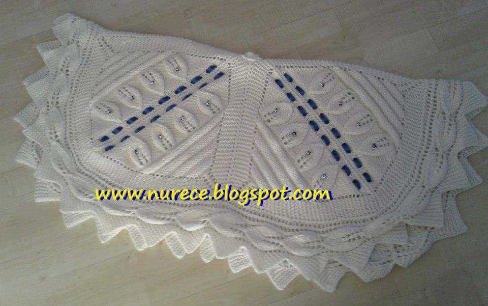 Heirloom knit blanket pattern