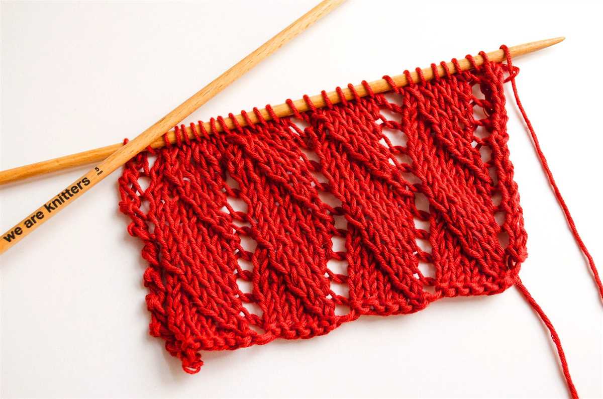 Needle knitting patterns