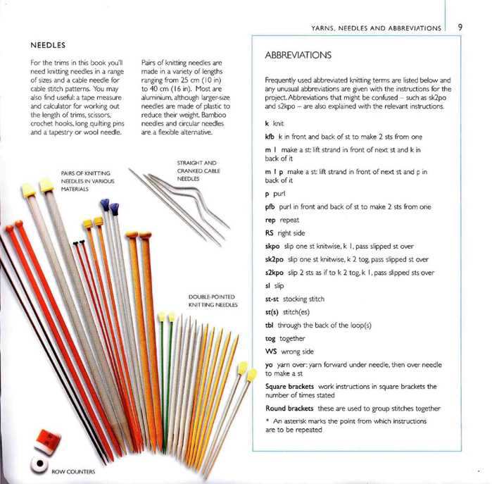 Size 8 knitting needle patterns