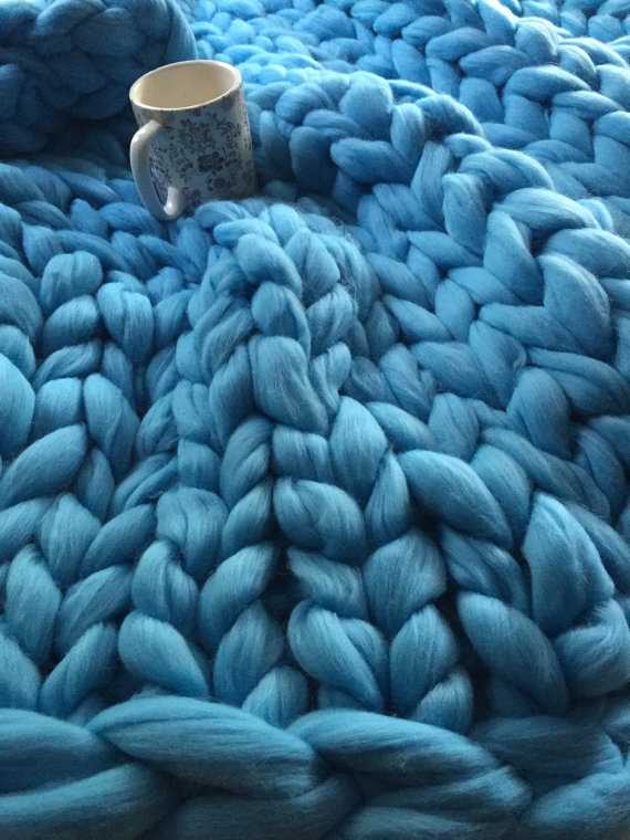 Queen size knit blanket pattern