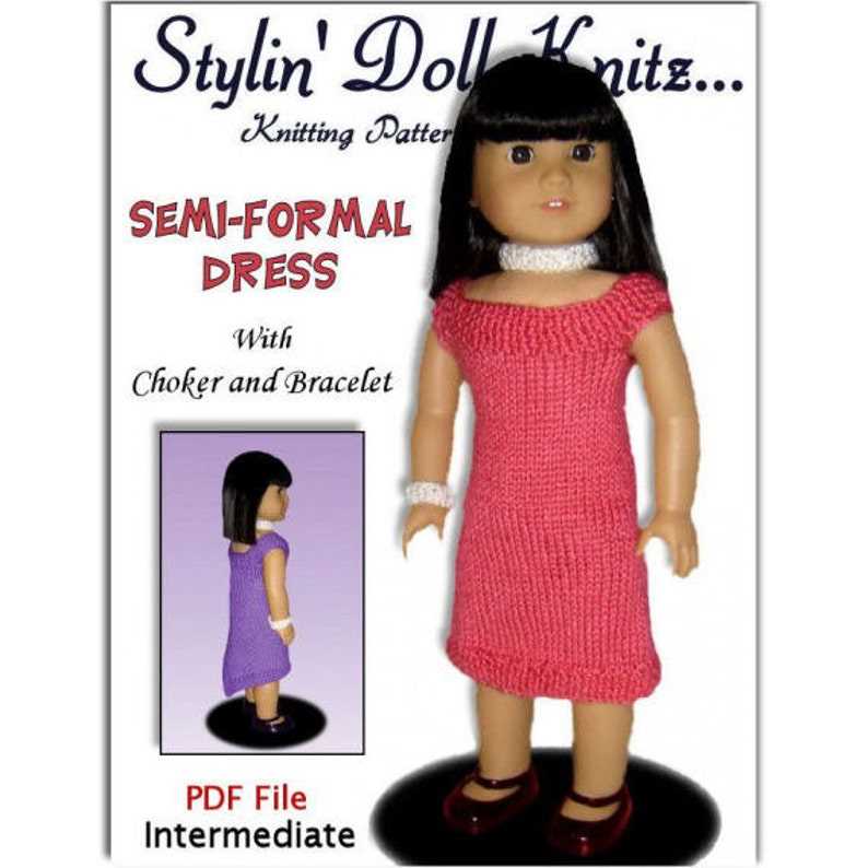 8 inch doll clothes knitting patterns free