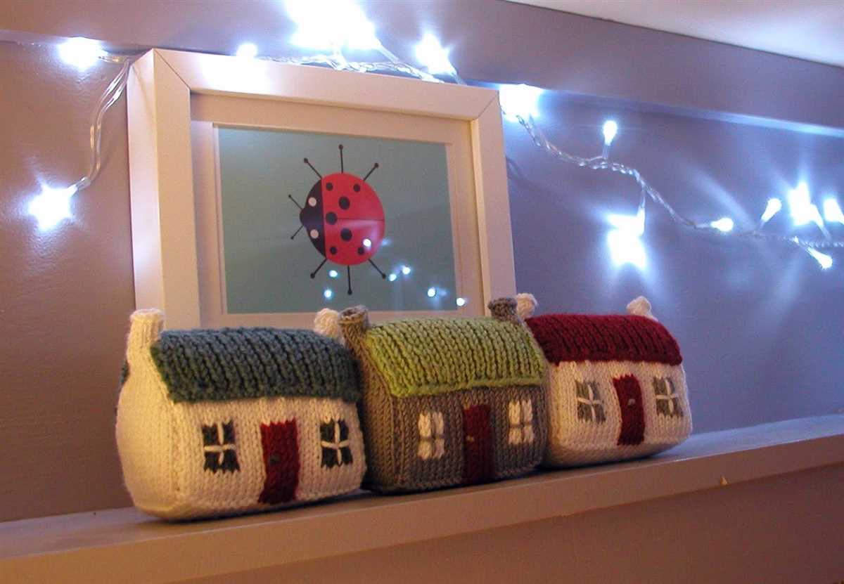 Knitted house pattern
