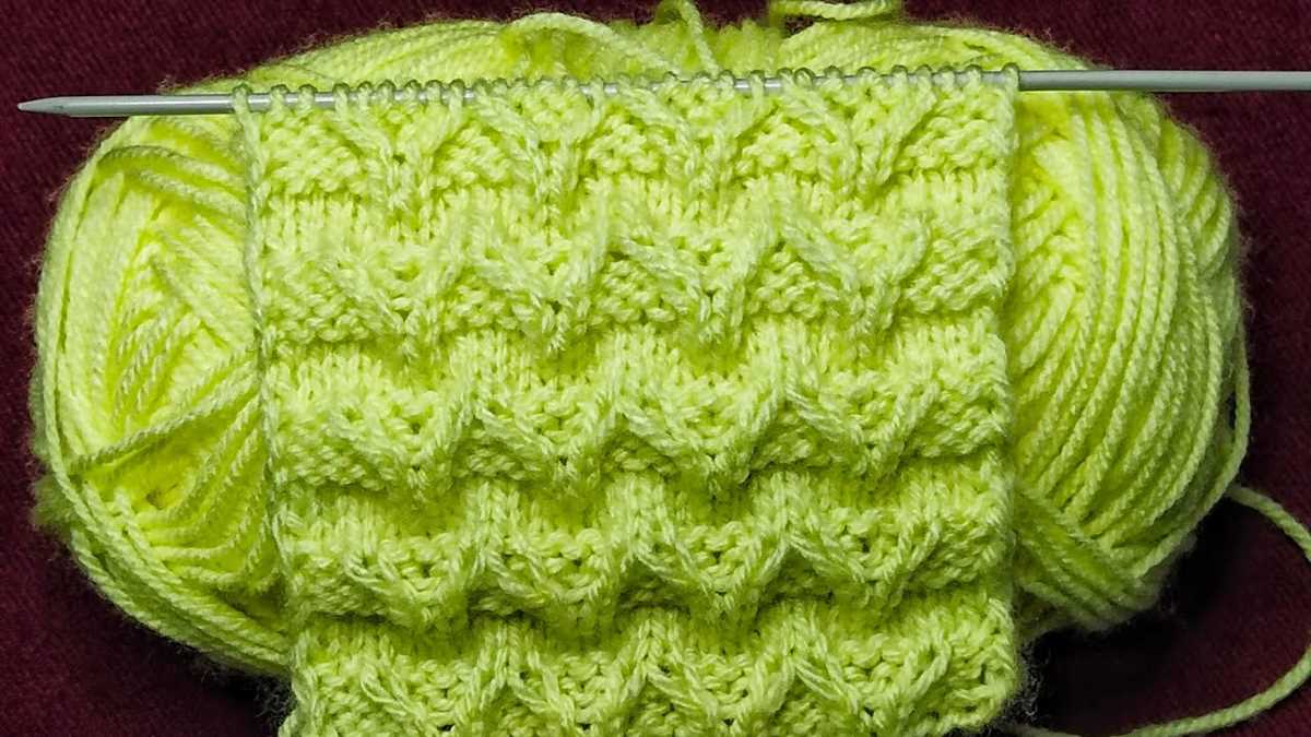 Easy knitted star pattern