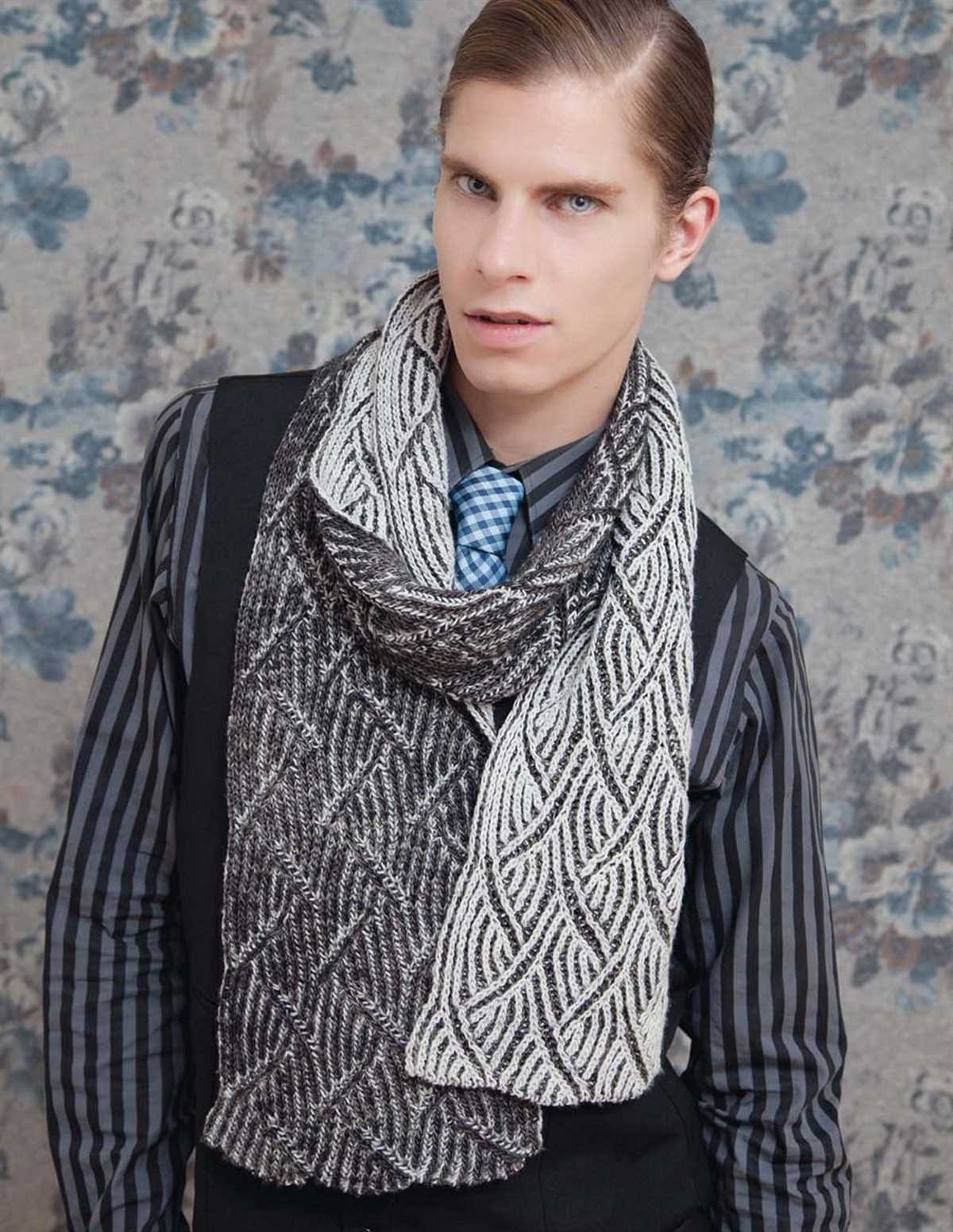 Knitting patterns scarf male