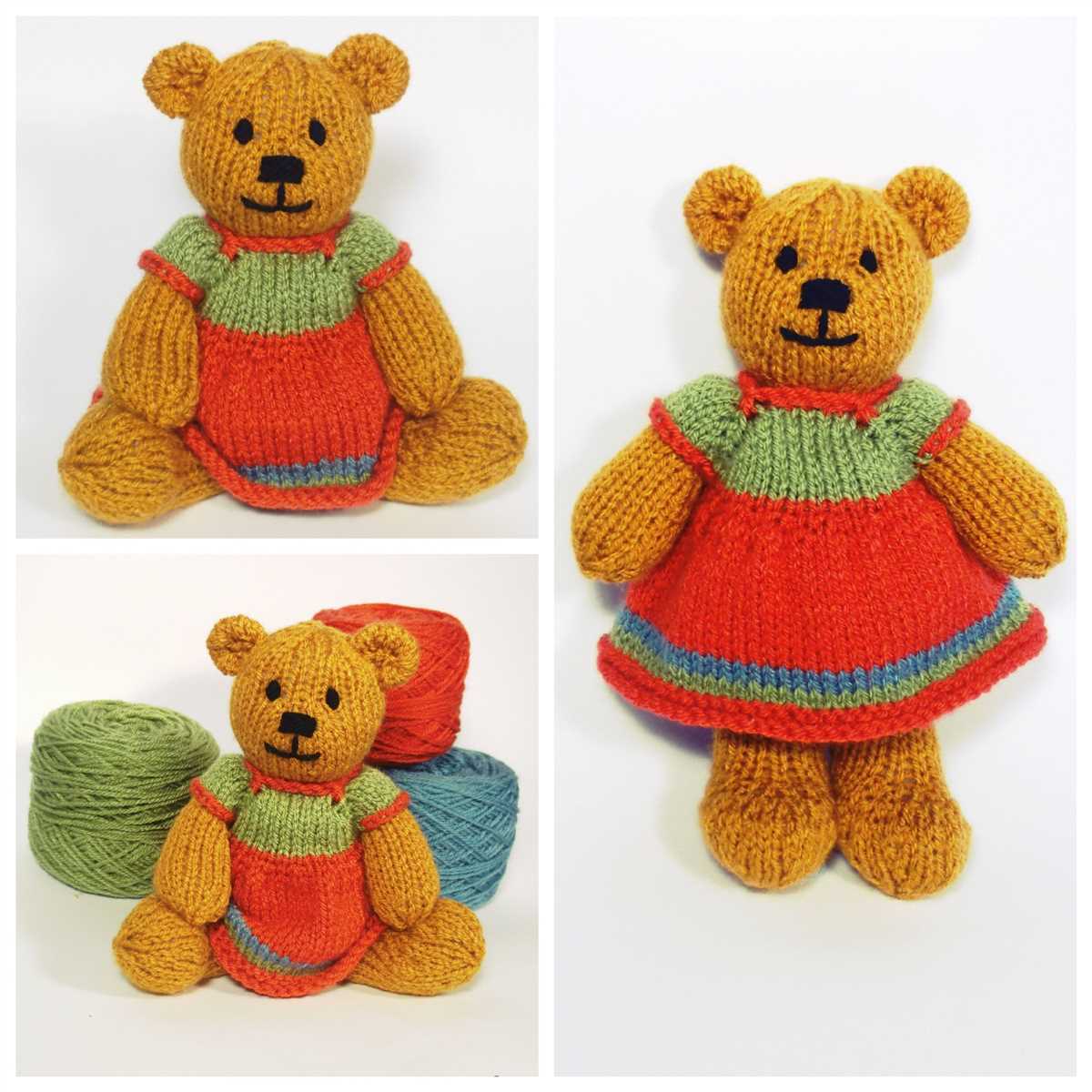 Tiny teddy bear knitting pattern free