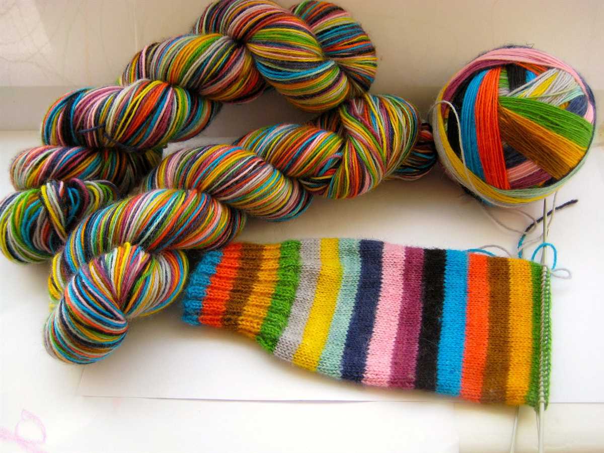 Self-striping yarn knitting patterns