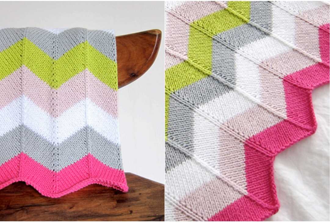 Zig zag blanket knitting pattern