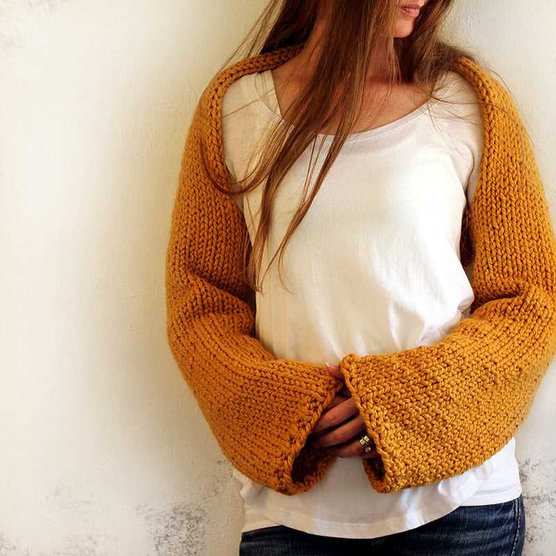 Puff sleeve sweater knitting pattern