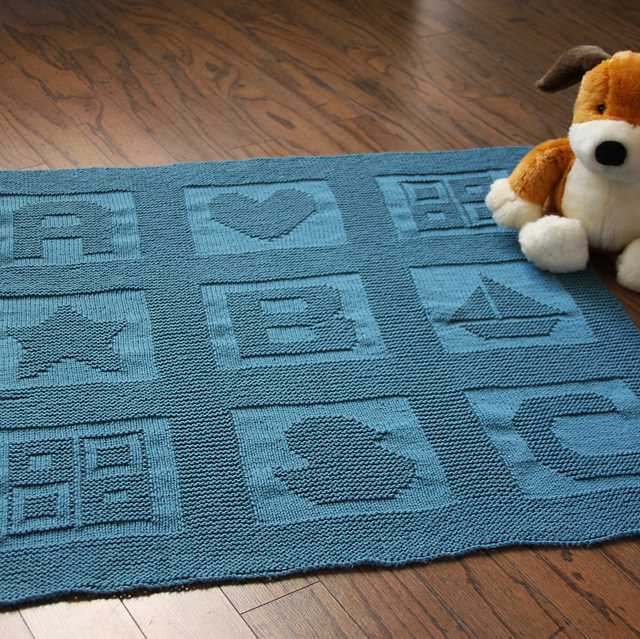 Knit baby blanket free pattern