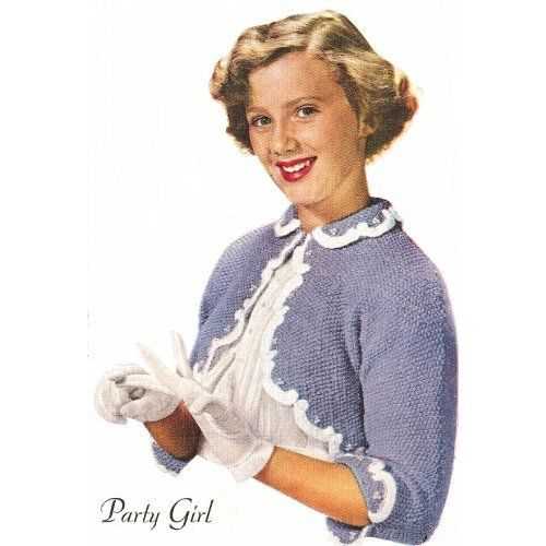 Vintage shrug knitting pattern