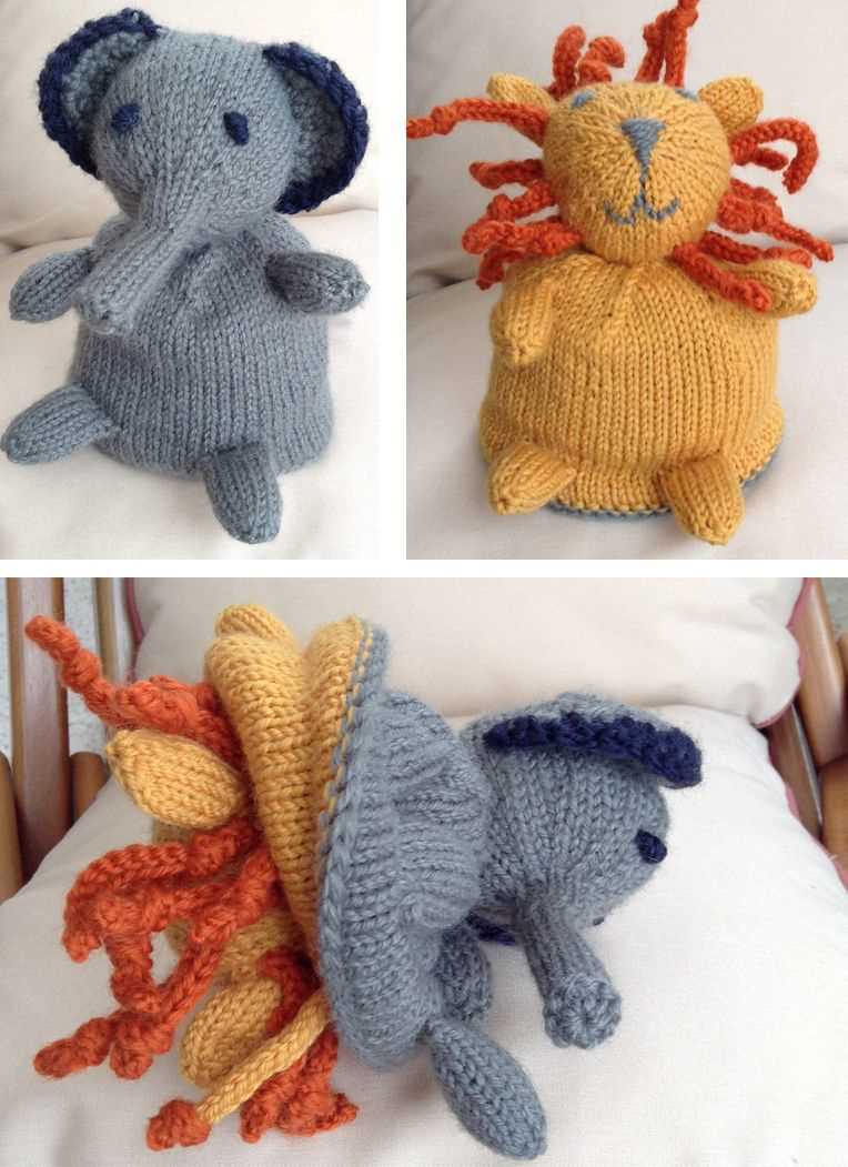 Free knitting pattern for elephant toy