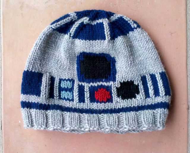 R2d2 knit hat pattern