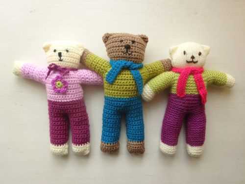 Knitted teddy bear pattern for charity