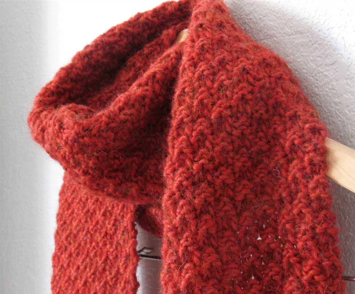 Fuzzy scarf knitting pattern