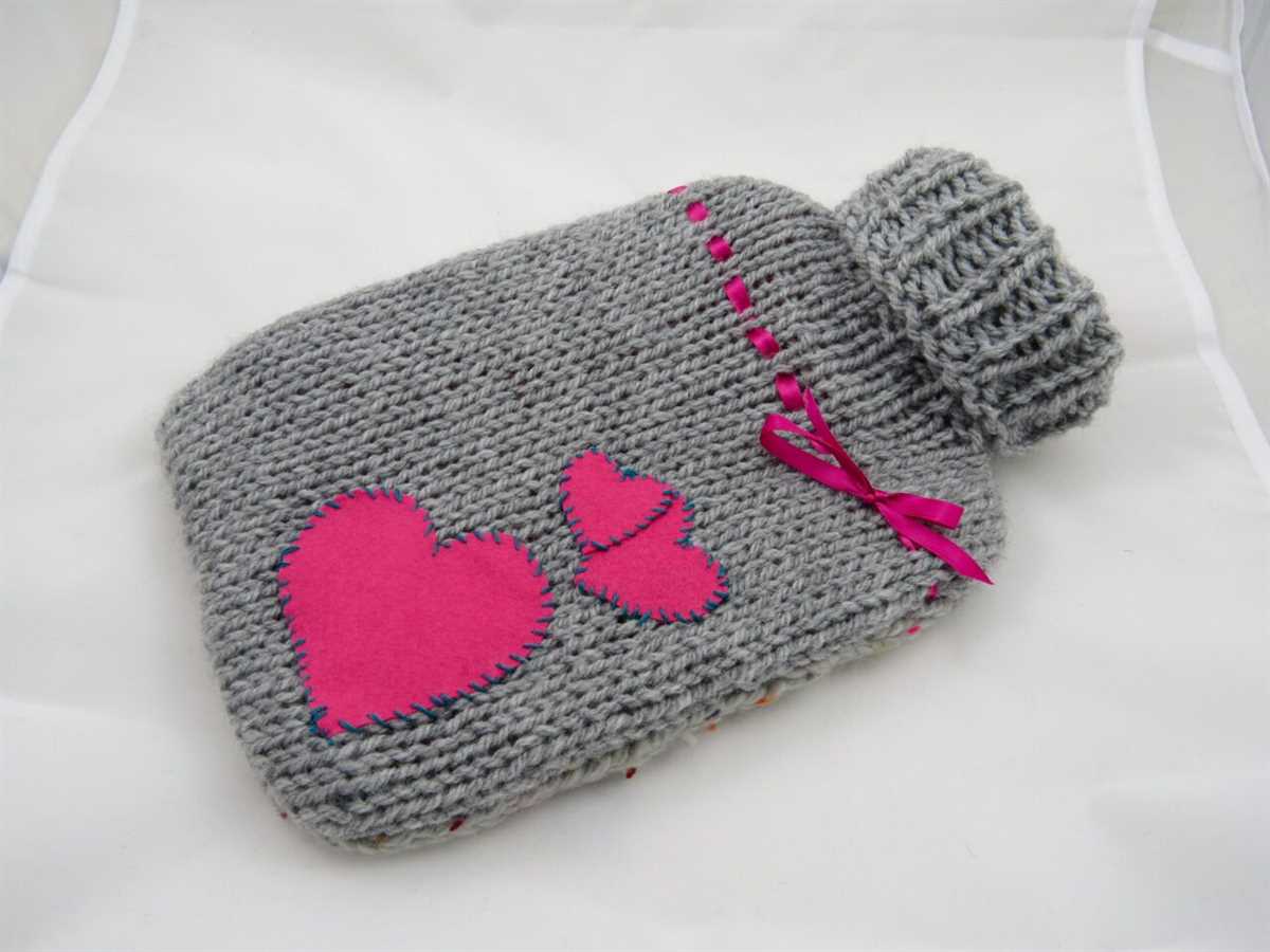 Free hot water bottle knitting pattern