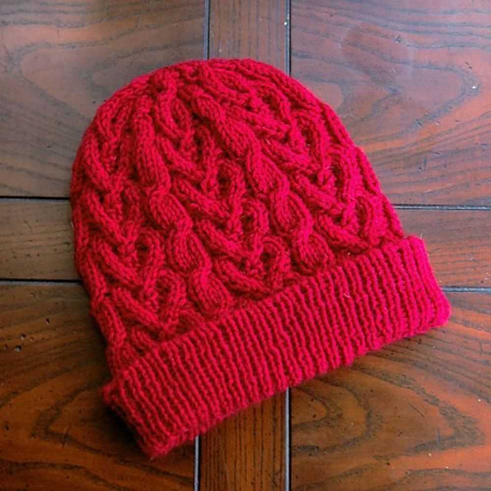 Red heart knit hat patterns