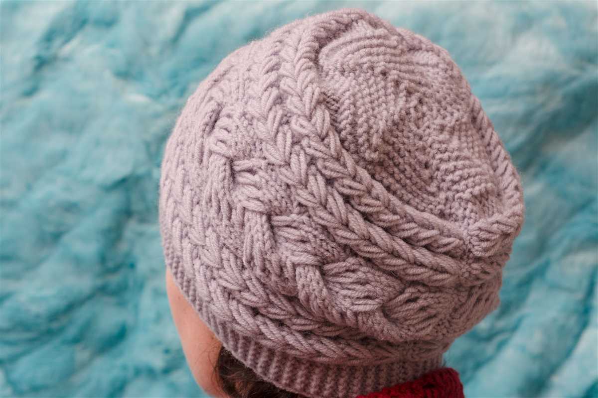 Bernat velvet knit hat pattern