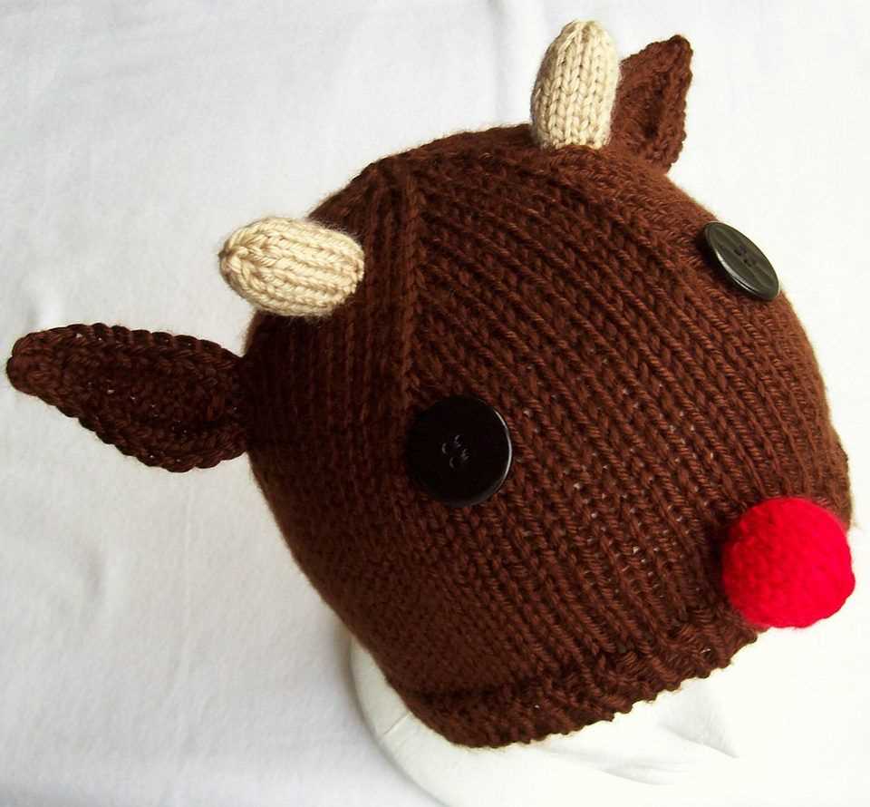 Reindeer hat knitting pattern free