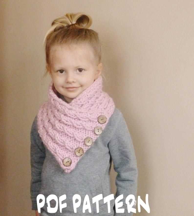 Free knitted scarf pattern for child