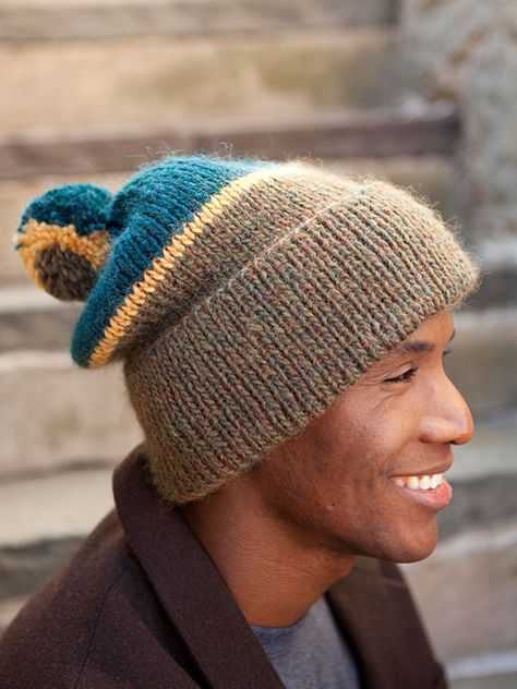 Free mens hat knitting patterns uk