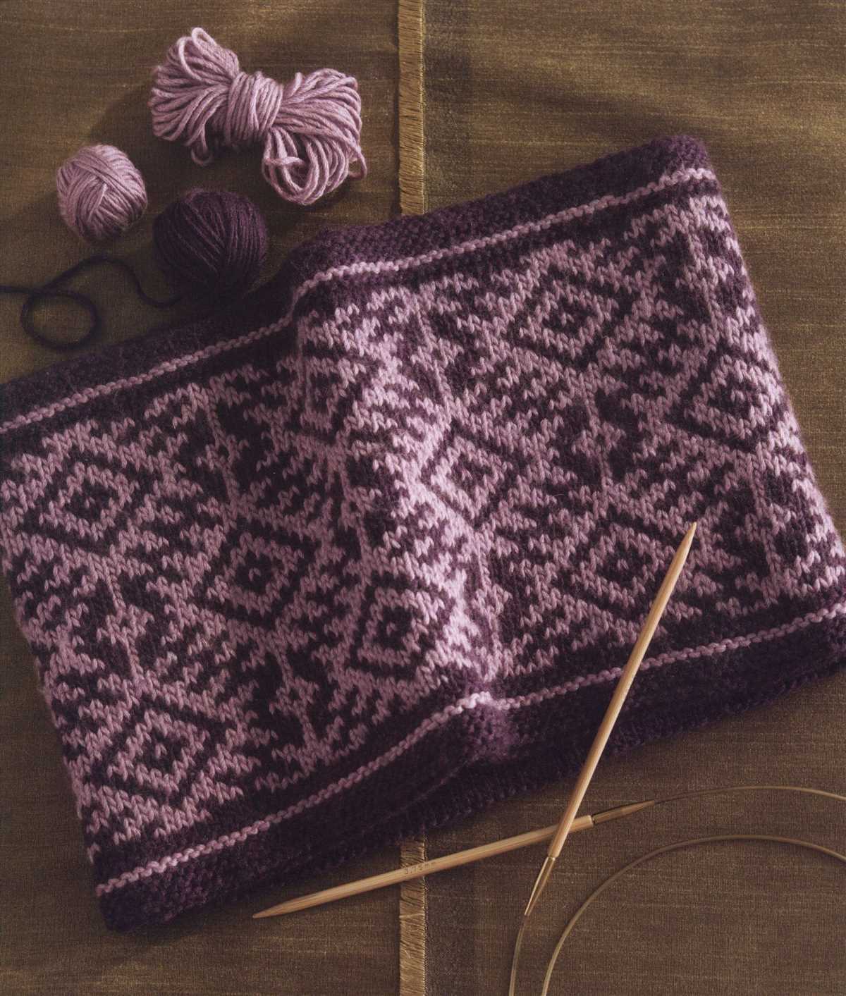 Spring scarf knitting pattern