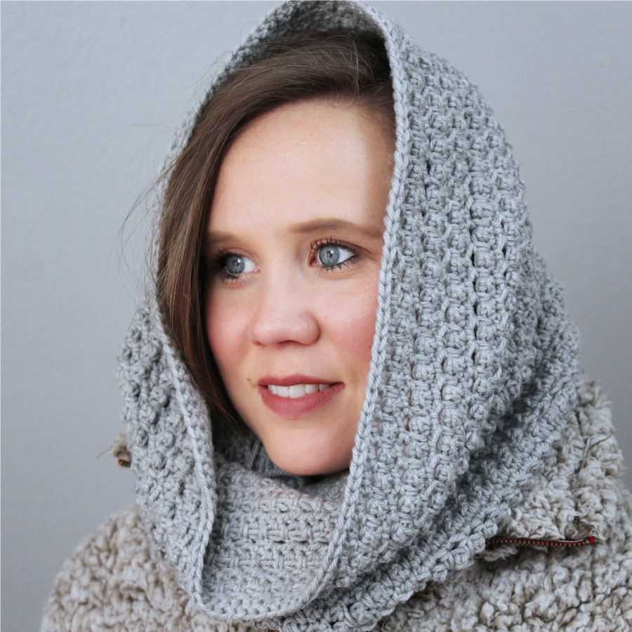 Knitted hooded cowl free pattern