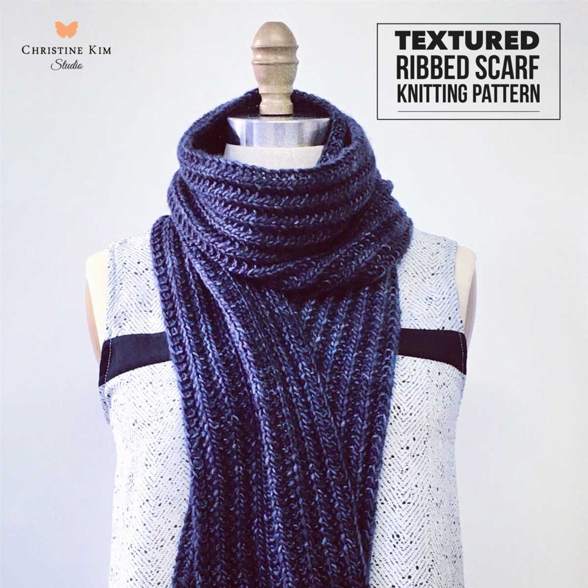 Create your own rib knit infinity scarf with this easy pattern Rib knit infinity scarf pattern