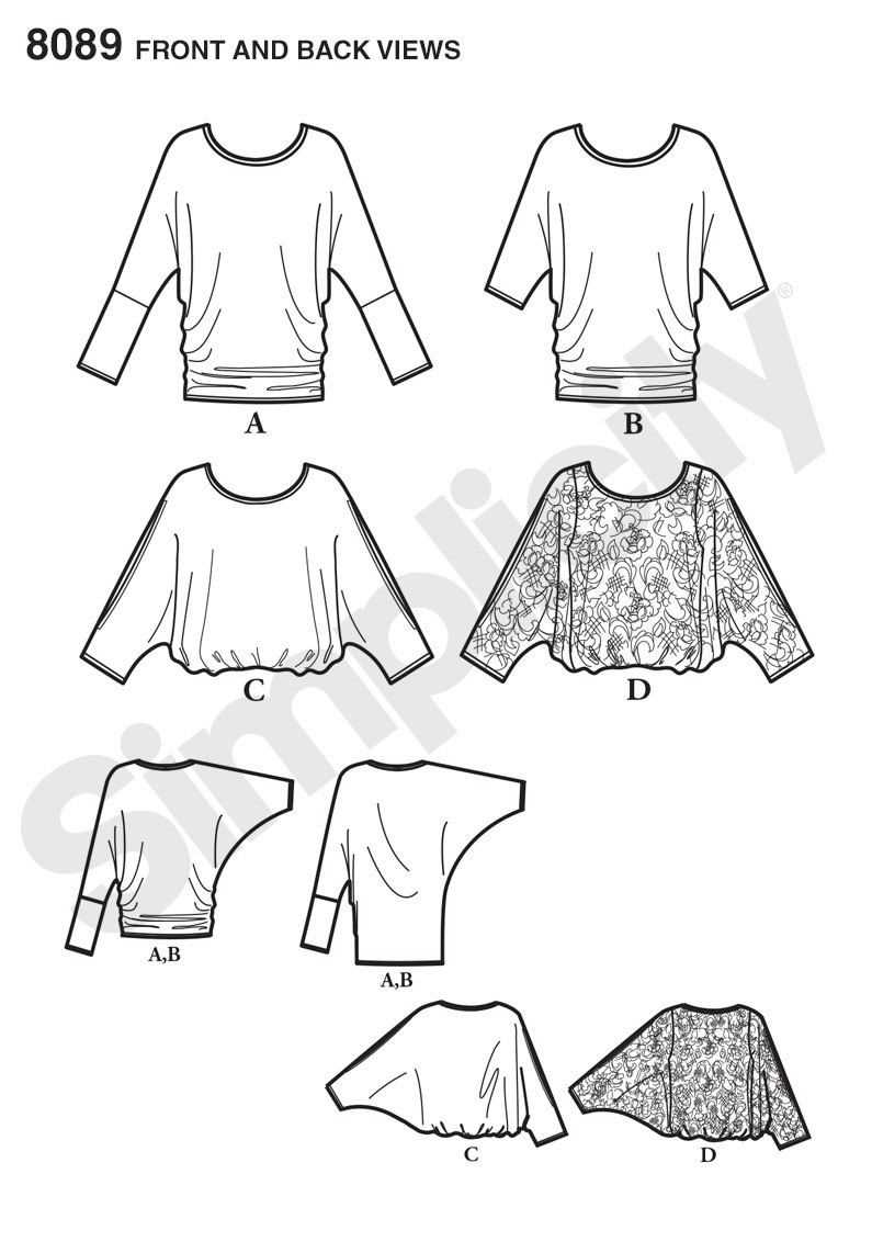 Rib knit sewing pattern