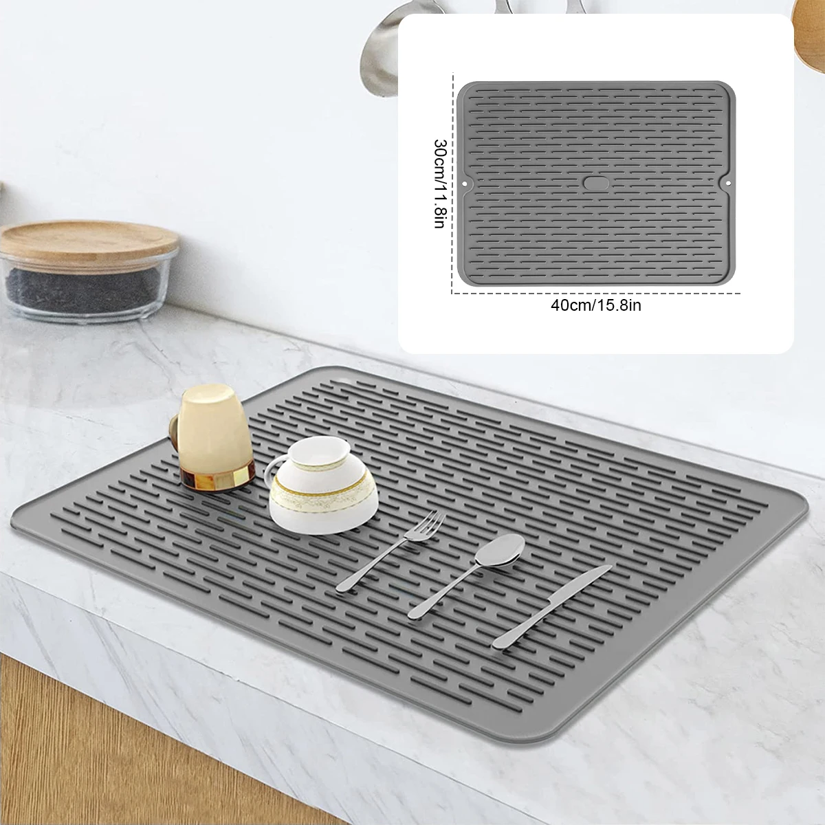 Knitted dish drying mat pattern