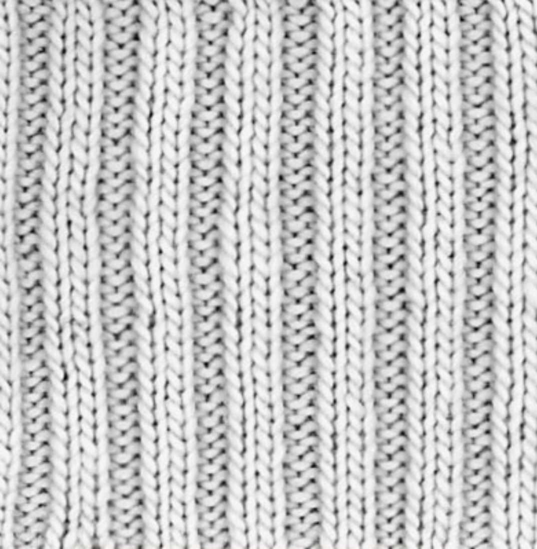 Rib knit pattern