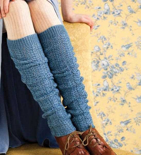 Ribbed leg warmers knitting pattern