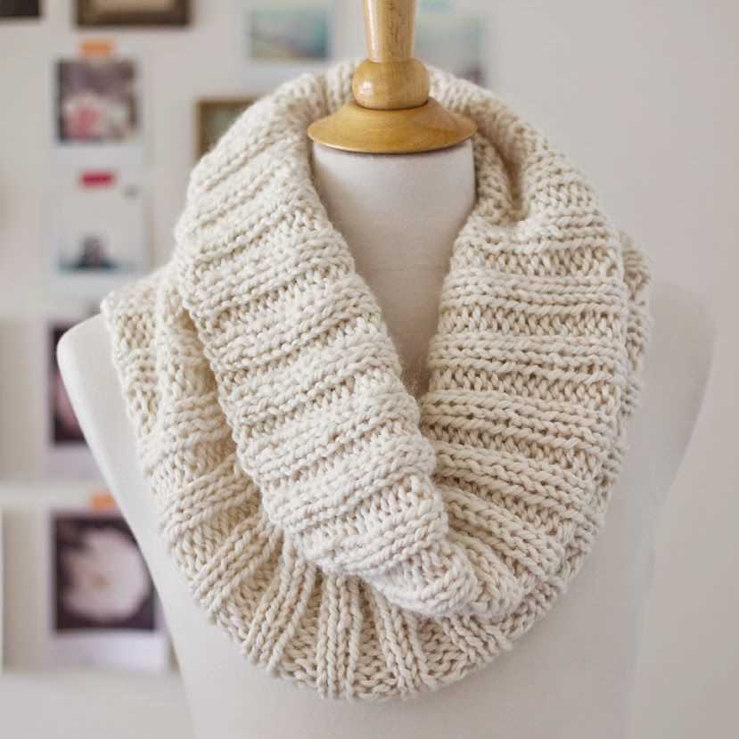 Ribbed scarf knitting pattern free