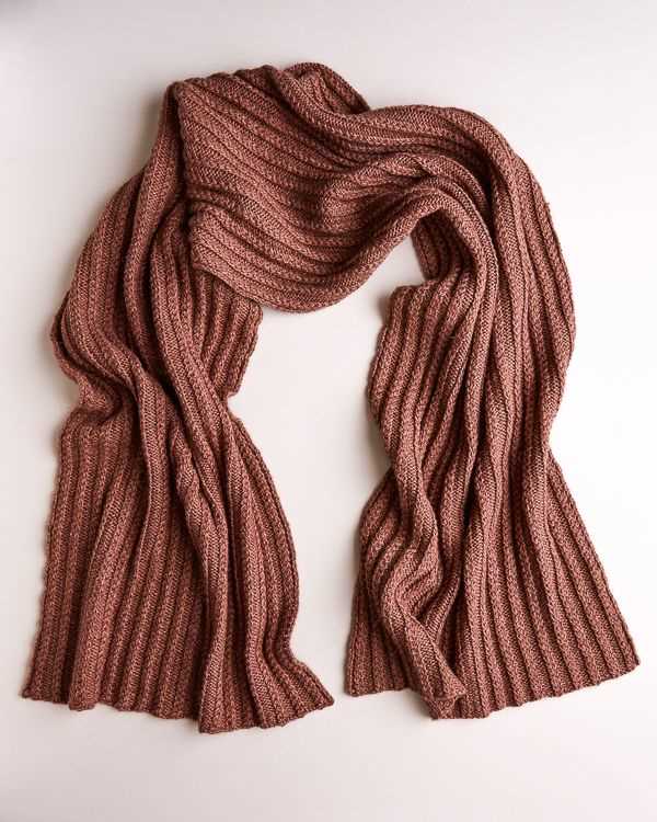 Ribbed scarf knitting pattern free