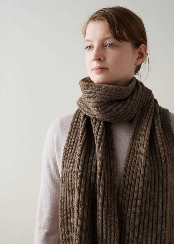Ribbed scarf knitting pattern free