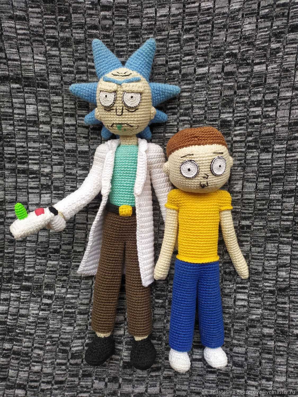 Rick and morty knitting pattern