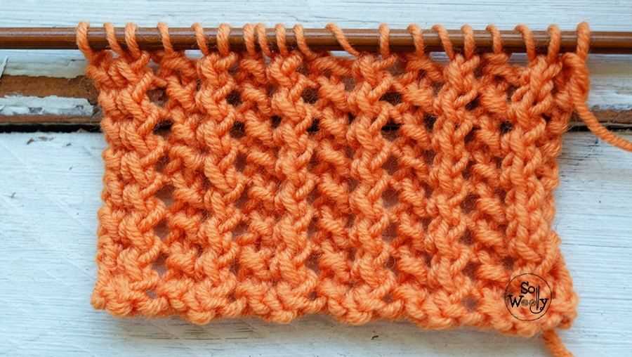 Rick rack knit scarf pattern