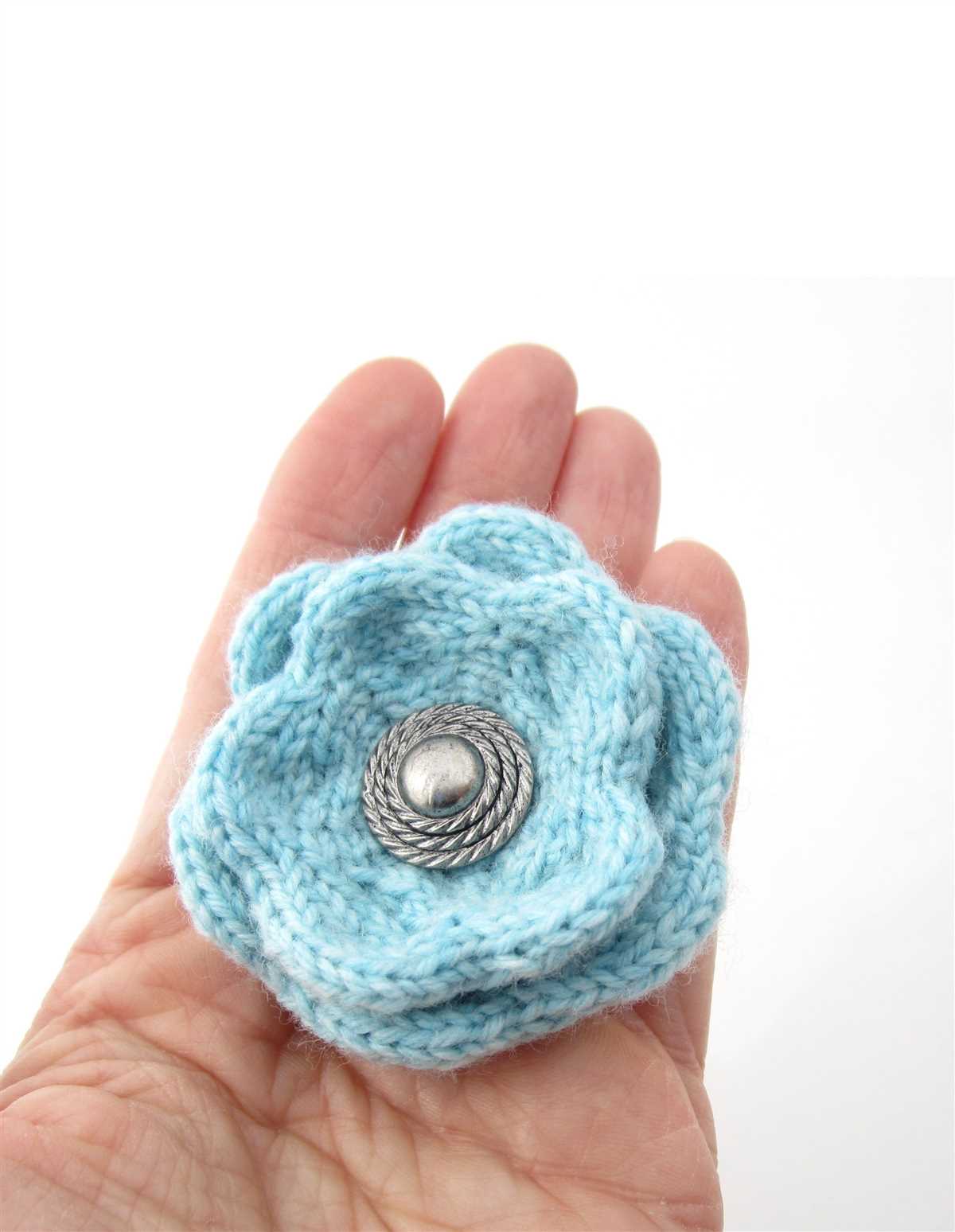 Knit flowers pattern