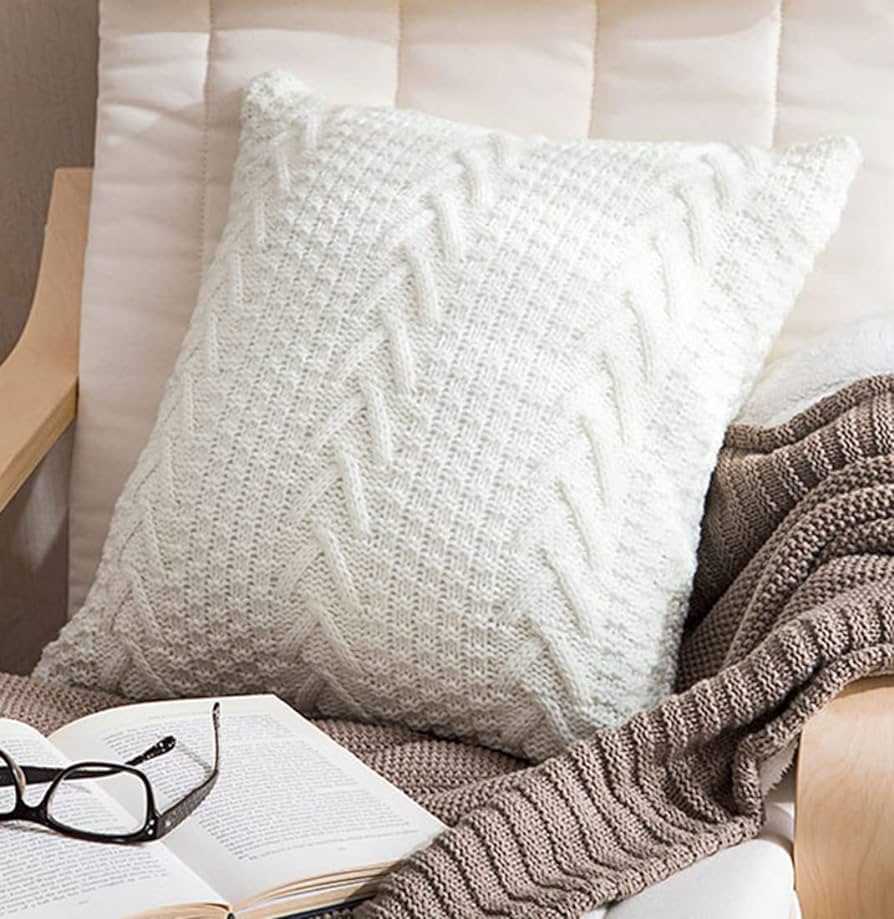 Hand knitted cushion cover patterns free