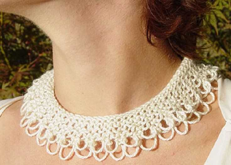 Knit necklace pattern