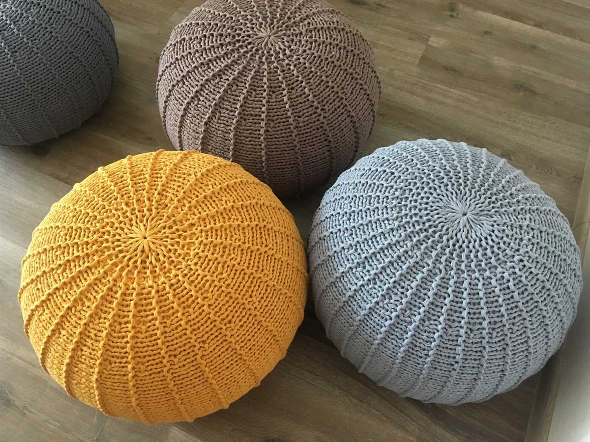 Knitted bath pouf pattern