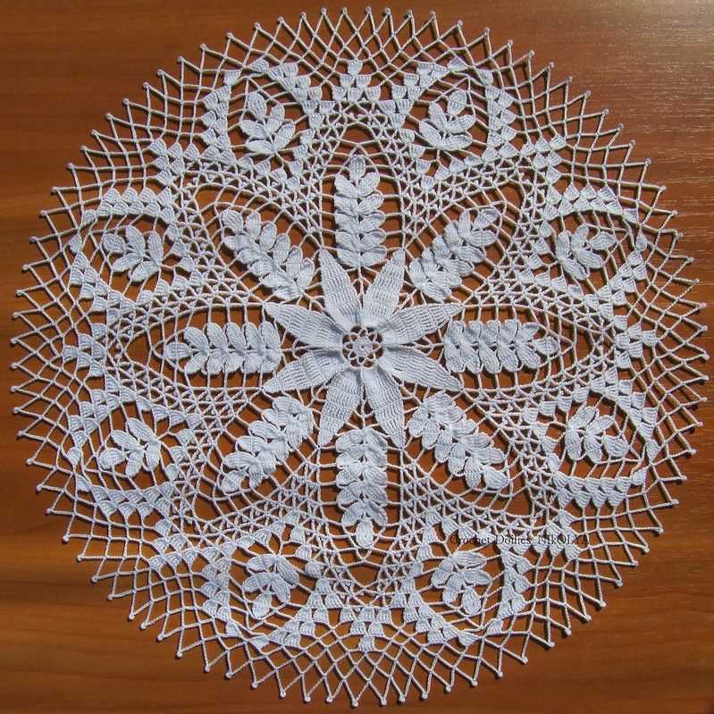 2 needle knitted doily patterns
