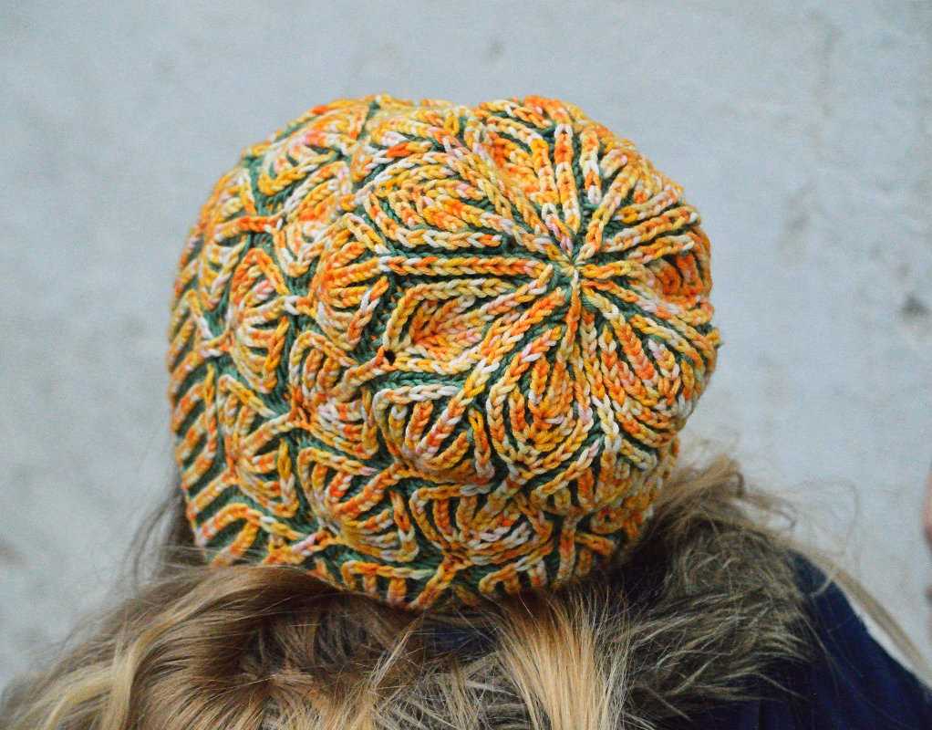Brioche knit hat pattern