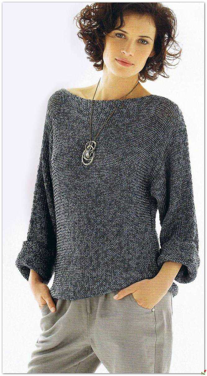 Bell sleeve jumper knitting pattern
