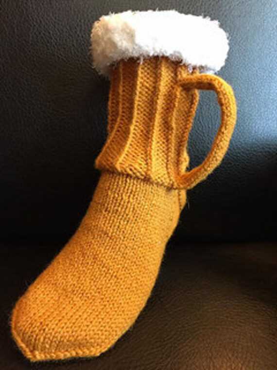 Beer sock knitting pattern